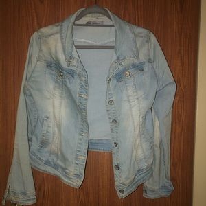 Regular light was denim jacket